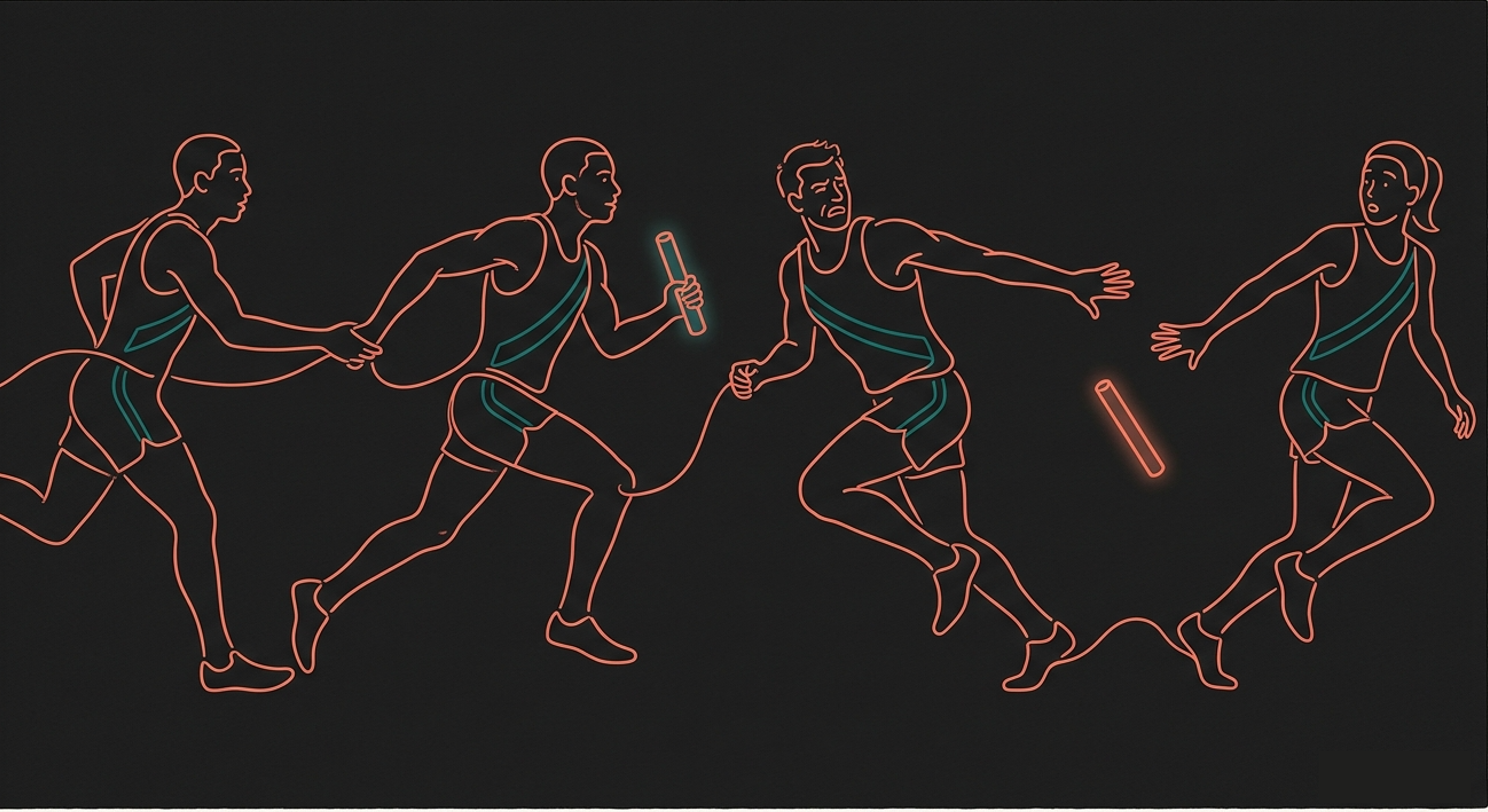 The dropped baton: where the assumption chain breaks (Dark Mode)